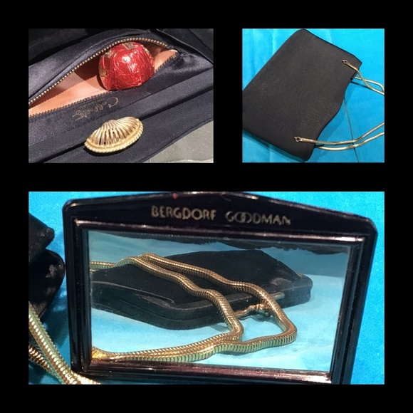 Bergdorf Goodman Black Evening Purse-VINTAGE - Picture 3 of 4